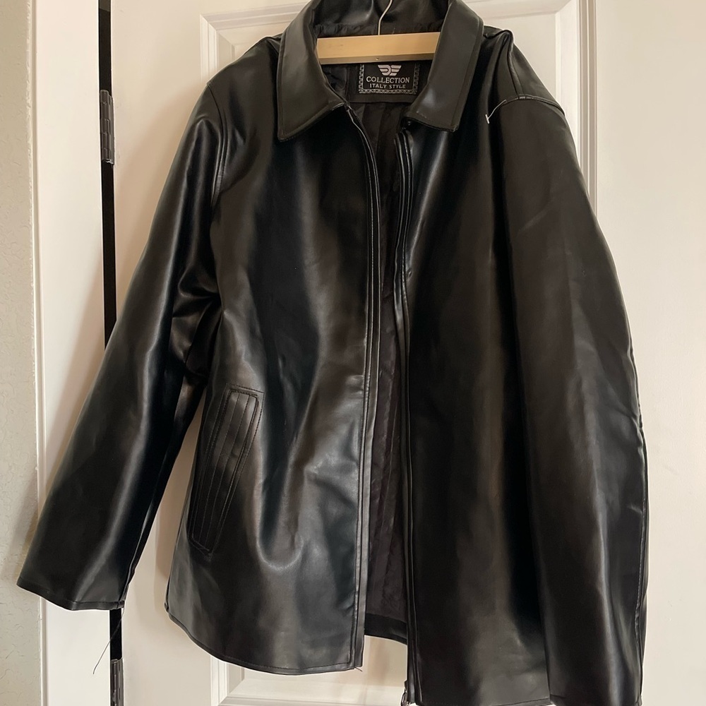 E A Collection XL Faux Leather Jacket - Picture 3 of 12